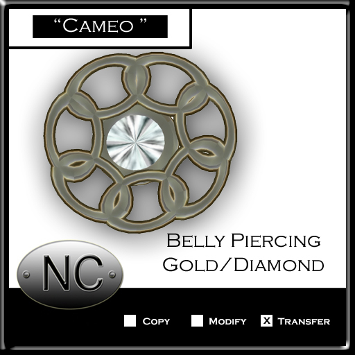 NC-Cameo Belly Gold-Diamond