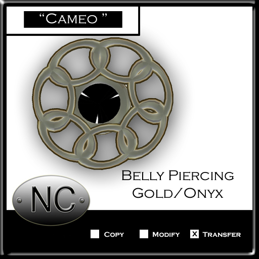 NC-Cameo Belly Gold-Onyx