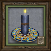 Twine Wrapped Candle Hc