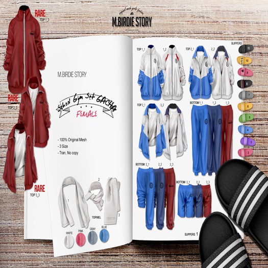 *_M.birdie Story_* school gym suit set_Ftop2_1S