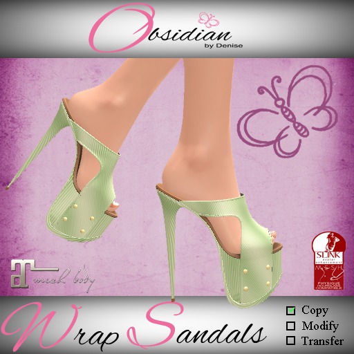::OBD:: Wrap Sandals Light Green