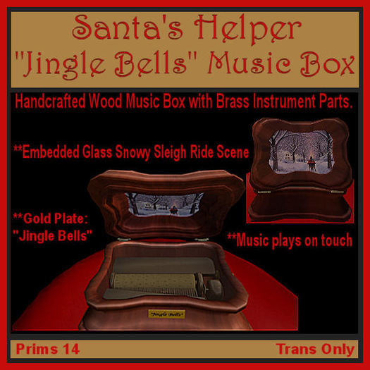 SH Jingle Bells Music Box (Boxed)