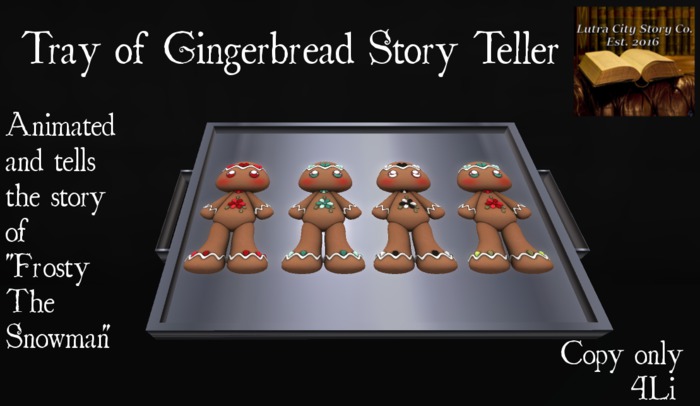Tray of Gingerbread storyteller