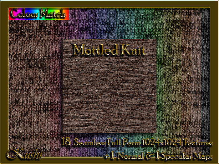 !Kushi! MottledKnit Textures -WEAR TO UNPACK
