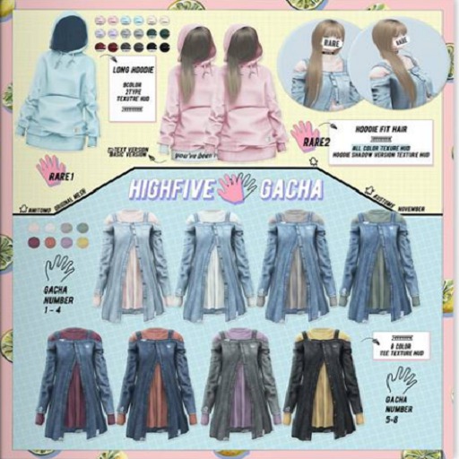 AMITOMO / Highfive GACHA / XS / 4