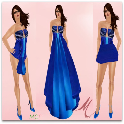 Tango Blue Gown[Variety Of Wear] Set