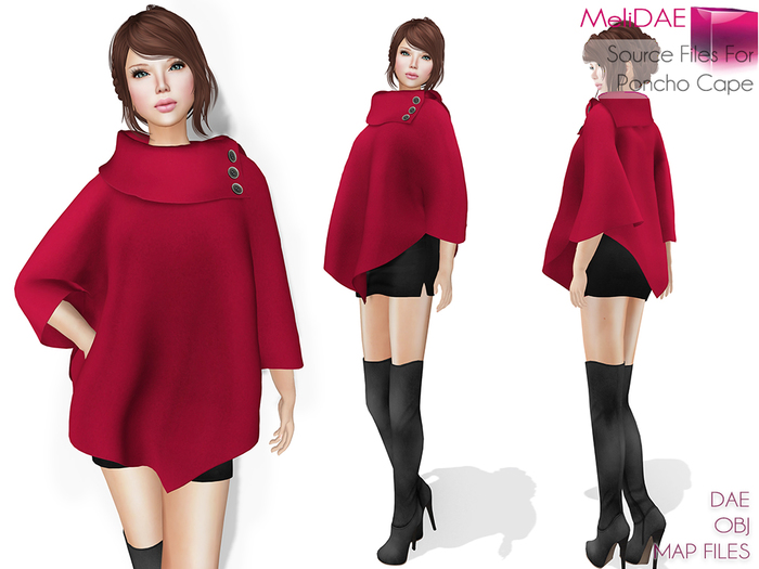 MeliDae Source Files For MI Poncho Cape
