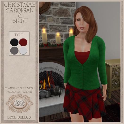 .:Ecce Bellus:. Christmas Cardigan & Skirt
