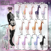 +Half-Deer+ Tiny Teacup Giraffe - Pastel Duotone