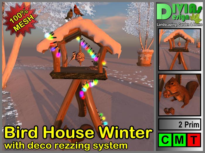 Bird House Winter With Deco Rezzing System