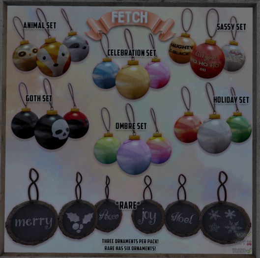 [Fetch] Cutie Ornaments - Goth Set (Rez me to unpack)
