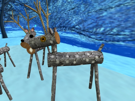 Second Life Marketplace - ~ECC~ Rudolf The Log Nose Reindeer Family