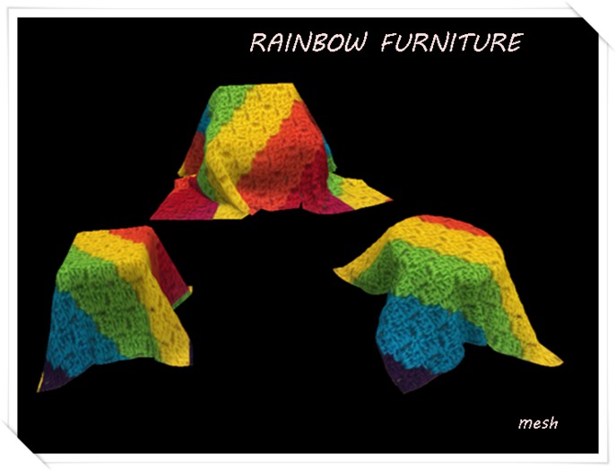 Rainbow furniture cover