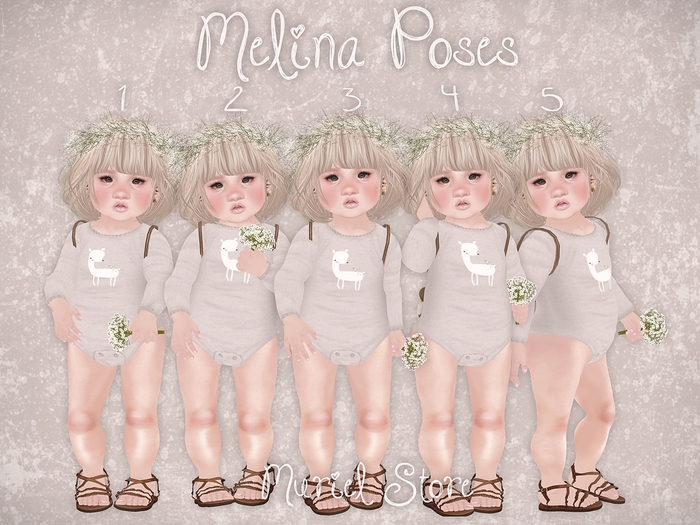 Muriel. Melina Poses (Toddleedoo)