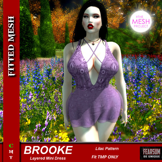 [F] Brooke Layered Dress Lilac - TMP