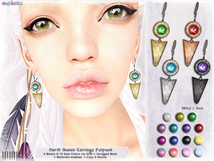 [ bubble ] North Queen Earrings- All In One Fatpack