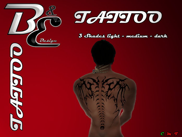 B&E Design Tattoo Slink_Man_Skeleton Wings