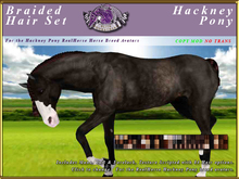 *E* RealHorse Braided Mane & Tail Set [BOXED] RH Hackney Pony