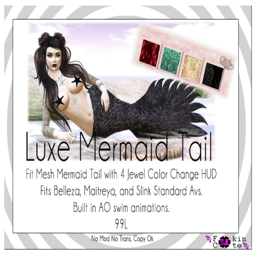 Fukin Cute LUXE Mermaid Tail BAG