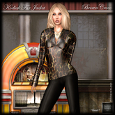 SAS - Kodiak Fur Jacket Brown Croco  (Mesh)