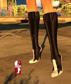 P119 SOLVEIG boots black white