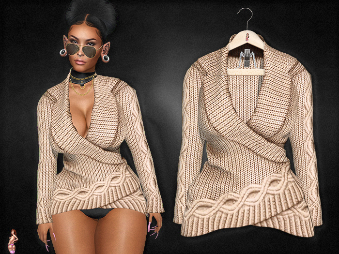 **String Fashion**Sweater Nude