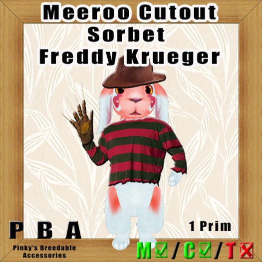 Meeroo Cutout "Sorbet Freddy Krueger"