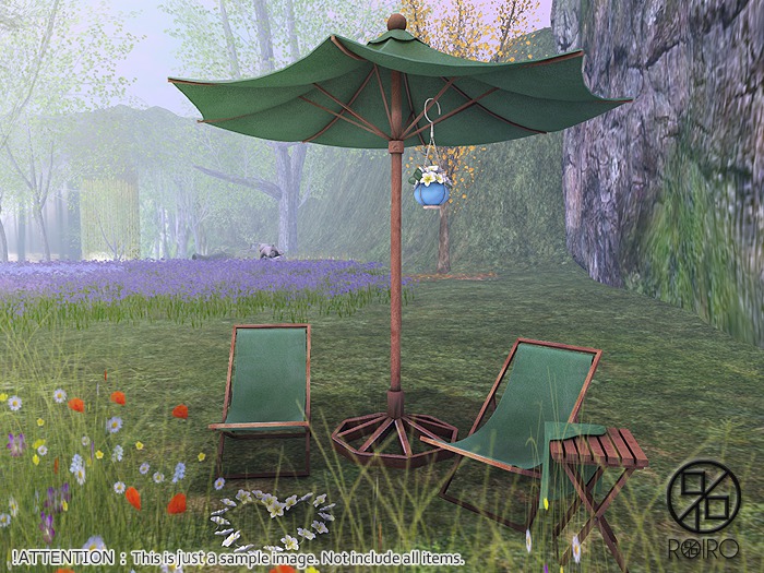 ROIRO - Beach set (Green garden)