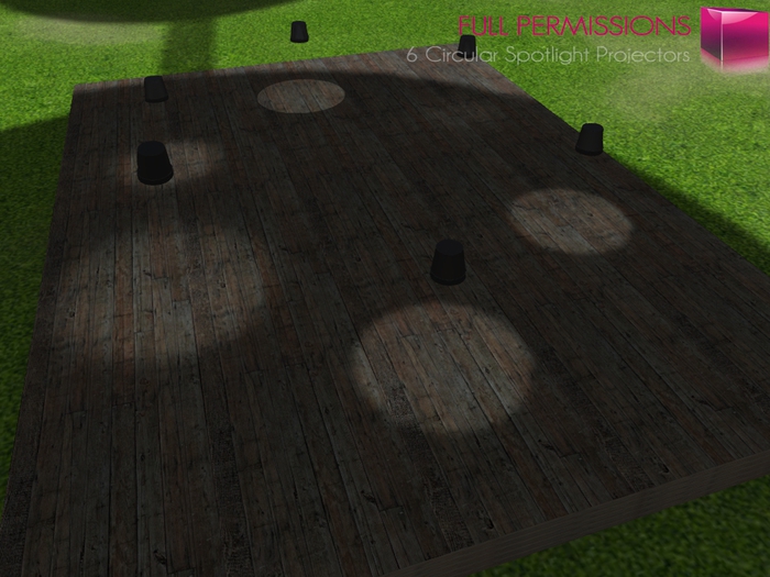 Full Perm MI Six Circular Shape Spotlight Projectors