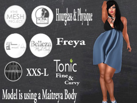 Second Life Marketplace - Lacie-Mae Dress - Blue
