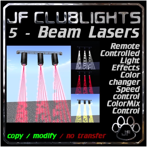JF Clublights 5 Beam Lasers