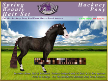 *E* Spring Beauty Mane/Tail Set [BOXED] RH Hackney Pony