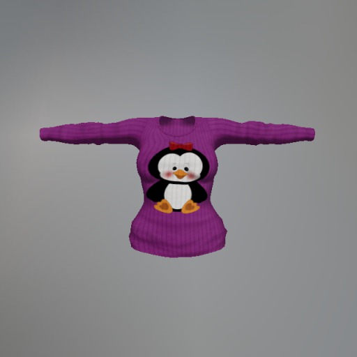 Pink Penguin Mesh Top box