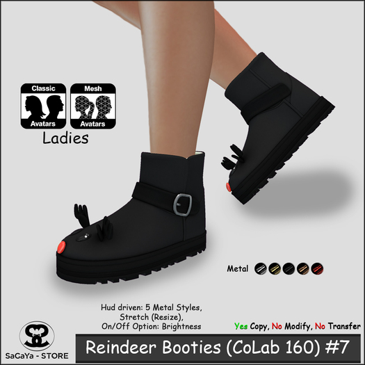 SaCaYa - Reindeer Booties - Ladies (CoLab 160) #7