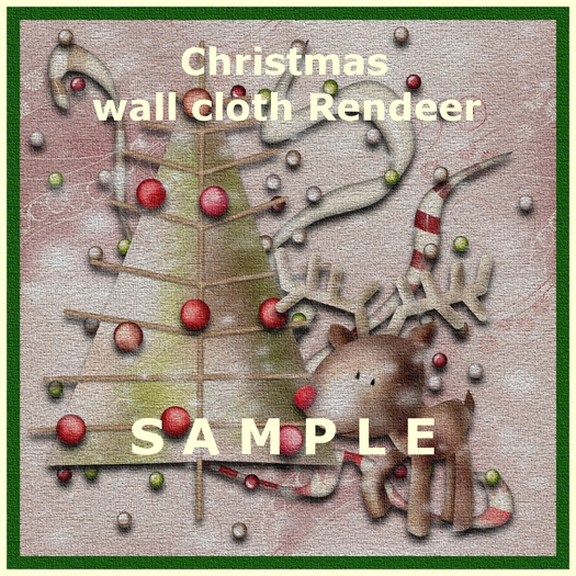 Christmas wall cloth Rendeer