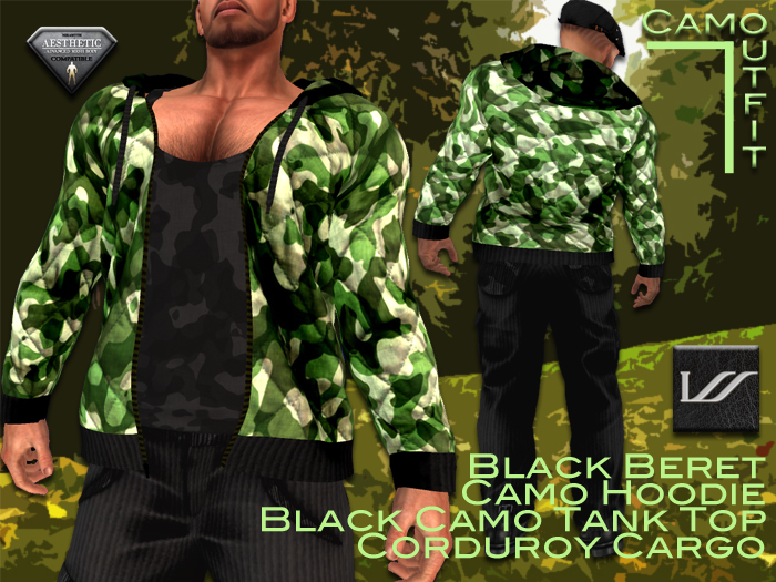 Hoodie Camo Outfit 