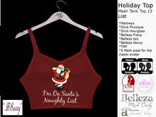 *BSASSY* MESH TANK TOP HOLIDAY 19