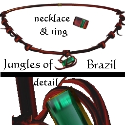 Jungles of Brazil Organic Necklace Mns Sz