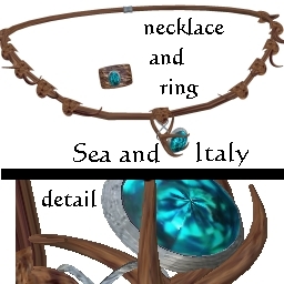 Sea and Italy Organic Necklace Mns Sz