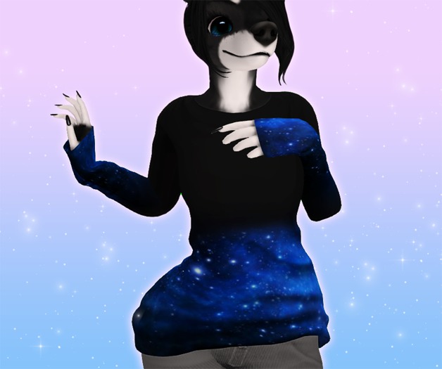 **Toxic Concoctions** - Lazy Long Sleeve - Blue Galaxy