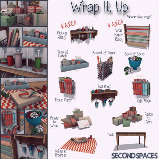 Second Spaces - Wrap It Up - wall paper rack RARE