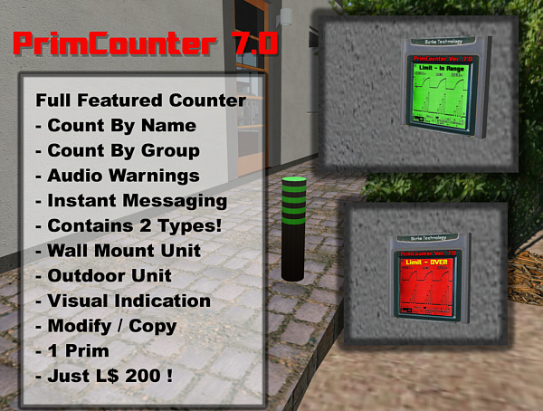 Prim Counter for Rentals - Primcounter 7.1
