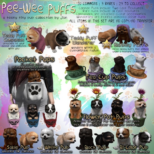 JIAN PeeWee Puffs :: Pocket Black BOX