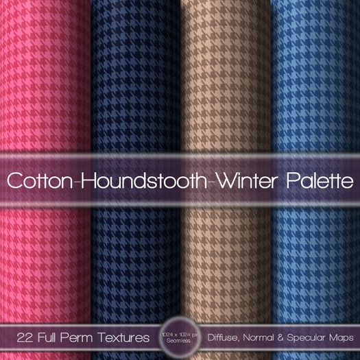 {L} Cotton-Houndstooth-Winter Palette