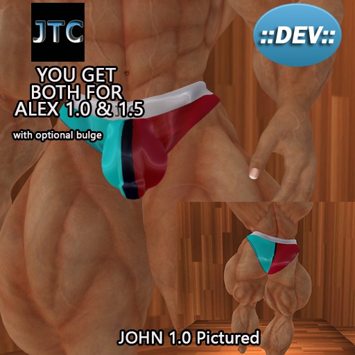 JTC DEV POSER CYAN RED 003 ALEX(x1)(X1.5)CRATE