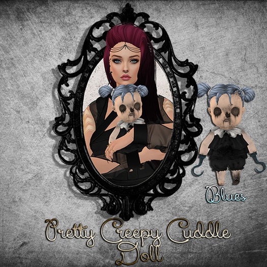 ::LL::  Pretty Creepy Cuddle Doll - Blues { Boxed}