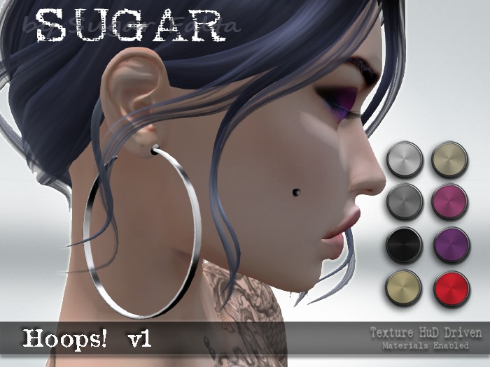 SUGAR - HOOPS! V1 - (METALIC SOLIDS HUD) BAGGED