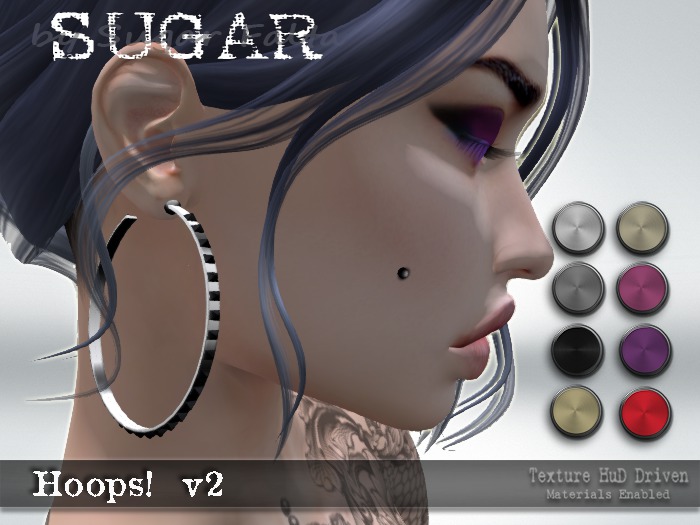 SUGAR - HOOPS! V2 - (METALIC SOLIDS HUD) BAGGED