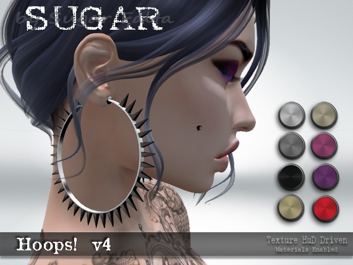 SUGAR - HOOPS! V4 - (METALIC SOLIDS HUD) BAGGED