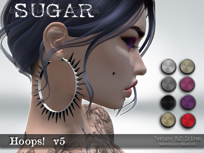 SUGAR - HOOPS! V5 - (METALIC SOLIDS HUD) BAGGED